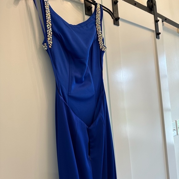 Royal blue prom dress size 00 - Picture 2 of 7